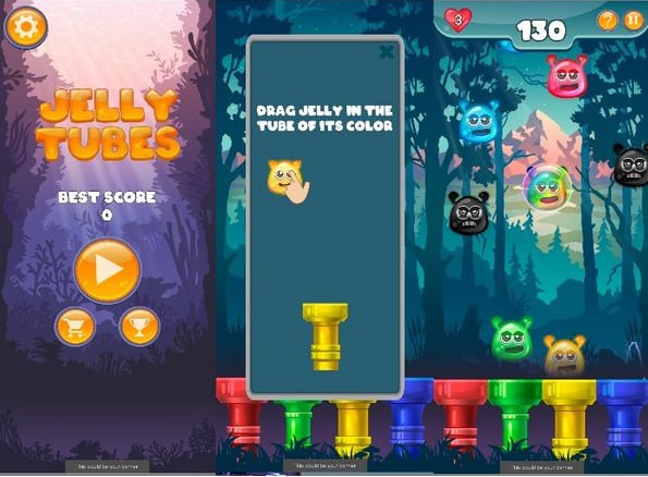 Captura del juego Jelly Tubes