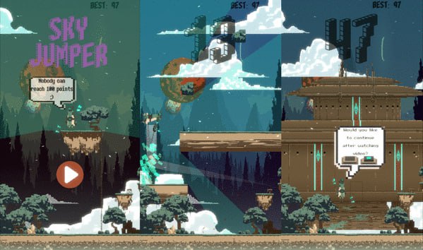 Captura del juego Sky Jumper