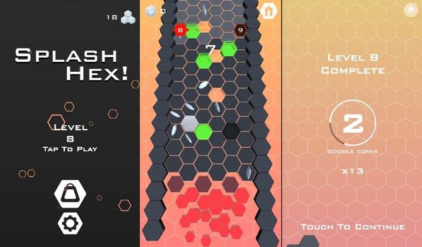 Captura del juego Splash Hex